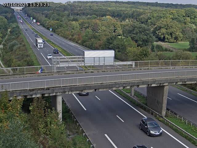 Caméra autoroute France - A31, Zoufftgen direction Luxembourg-ville, à la frontière entre la France et le Luxembourg