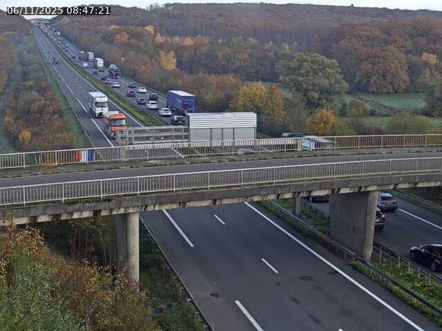 Caméra autoroute France - A31, Zoufftgen direction Luxembourg-ville, à la frontière entre la France et le Luxembourg