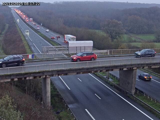 Caméra autoroute France - A31, Zoufftgen direction Luxembourg-ville, à la frontière entre la France et le Luxembourg