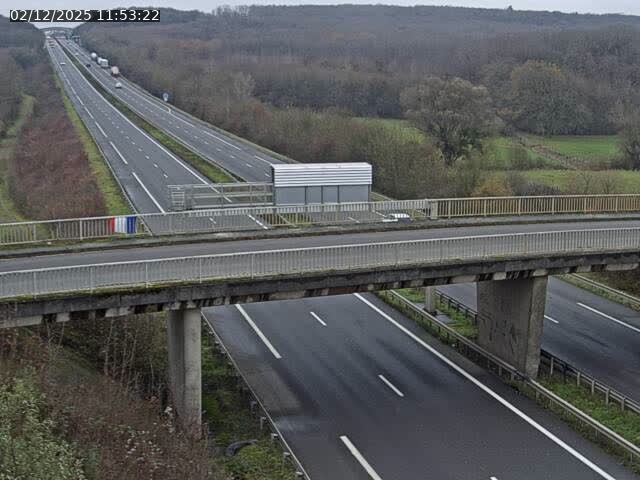 Caméra autoroute France - A31, Zoufftgen direction Luxembourg-ville, à la frontière entre la France et le Luxembourg