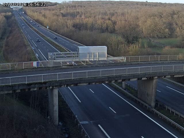 Caméra autoroute France - A31, Zoufftgen direction Luxembourg-ville, à la frontière entre la France et le Luxembourg