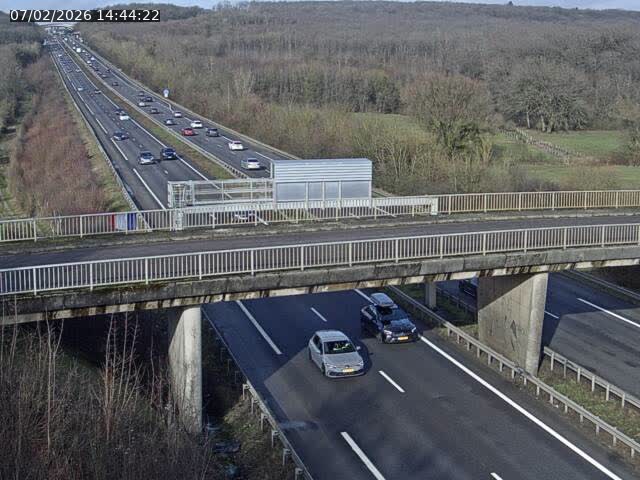 Caméra autoroute France - A31, Zoufftgen direction Luxembourg-ville, à la frontière entre la France et le Luxembourg