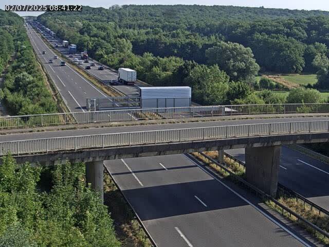 Caméra autoroute France - A31, Zoufftgen direction Luxembourg-ville, à la frontière entre la France et le Luxembourg