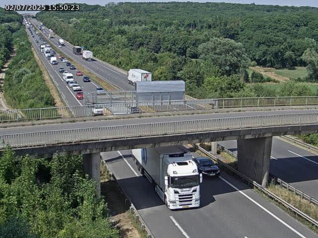 Caméra autoroute France - A31, Zoufftgen direction Luxembourg-ville, à la frontière entre la France et le Luxembourg