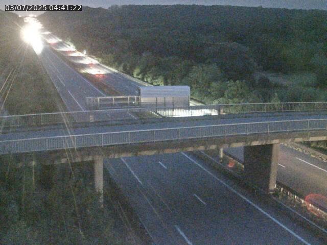 Caméra autoroute France - A31, Zoufftgen direction Luxembourg-ville, à la frontière entre la France et le Luxembourg