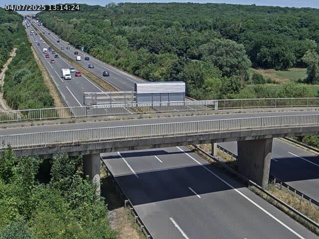 Caméra autoroute France - A31, Zoufftgen direction Luxembourg-ville, à la frontière entre la France et le Luxembourg