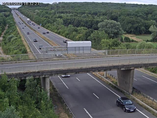 Caméra autoroute France - A31, Zoufftgen direction Luxembourg-ville, à la frontière entre la France et le Luxembourg