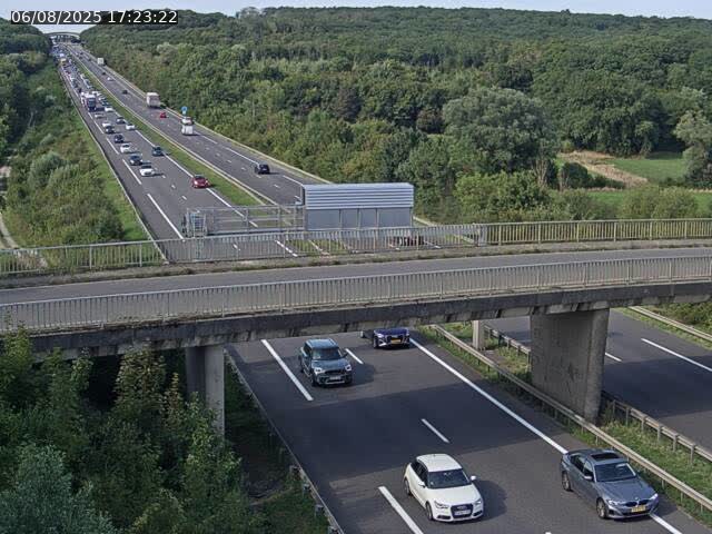 Caméra autoroute France - A31, Zoufftgen direction Luxembourg-ville, à la frontière entre la France et le Luxembourg
