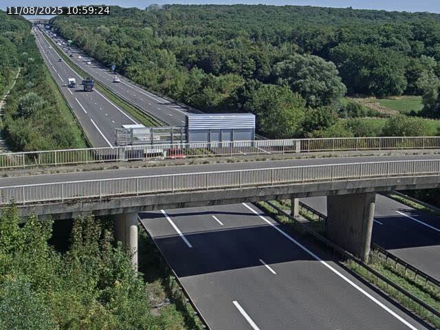 Caméra autoroute France - A31, Zoufftgen direction Luxembourg-ville, à la frontière entre la France et le Luxembourg