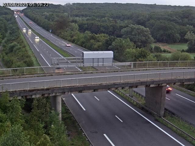 Caméra autoroute France - A31, Zoufftgen direction Luxembourg-ville, à la frontière entre la France et le Luxembourg