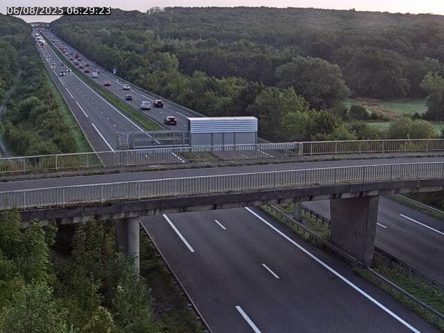 Caméra autoroute France - A31, Zoufftgen direction Luxembourg-ville, à la frontière entre la France et le Luxembourg