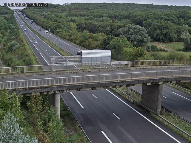 Caméra autoroute France - A31, Zoufftgen direction Luxembourg-ville, à la frontière entre la France et le Luxembourg