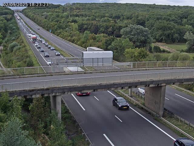 Caméra autoroute France - A31, Zoufftgen direction Luxembourg-ville, à la frontière entre la France et le Luxembourg