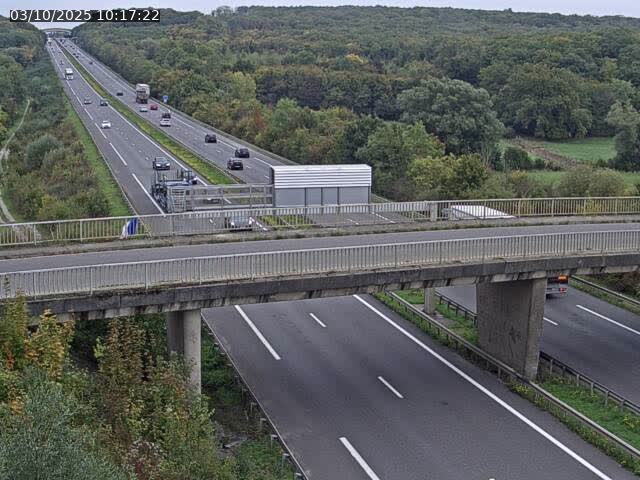 Caméra autoroute France - A31, Zoufftgen direction Luxembourg-ville, à la frontière entre la France et le Luxembourg