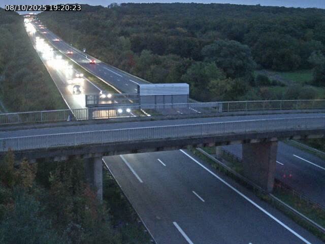 Caméra autoroute France - A31, Zoufftgen direction Luxembourg-ville, à la frontière entre la France et le Luxembourg