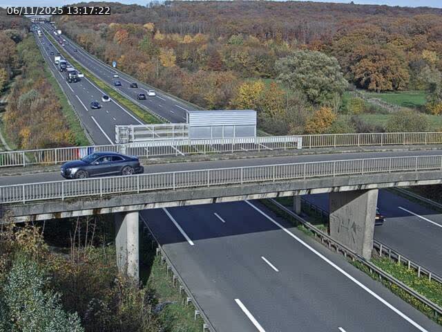 Caméra autoroute France - A31, Zoufftgen direction Luxembourg-ville, à la frontière entre la France et le Luxembourg