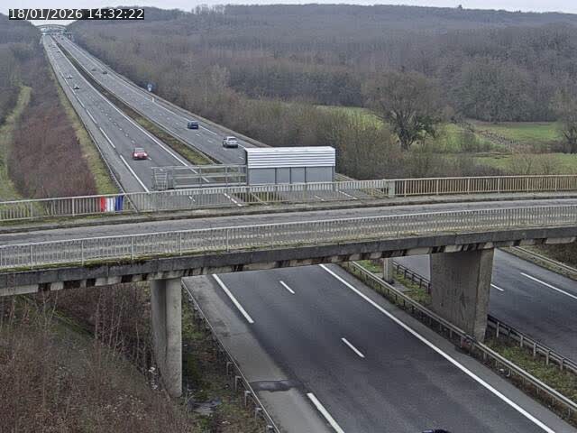 Caméra autoroute France - A31, Zoufftgen direction Luxembourg-ville, à la frontière entre la France et le Luxembourg
