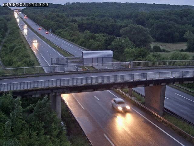 Caméra autoroute France - A31, Zoufftgen direction Luxembourg-ville, à la frontière entre la France et le Luxembourg
