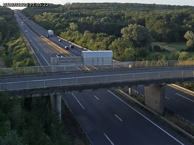 Caméra autoroute France - A31, Zoufftgen direction Luxembourg-ville, à la frontière entre la France et le Luxembourg