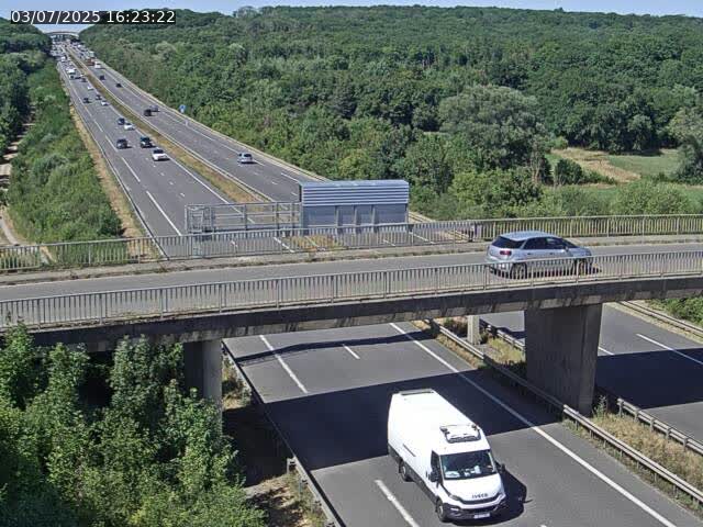 Caméra autoroute France - A31, Zoufftgen direction Luxembourg-ville, à la frontière entre la France et le Luxembourg