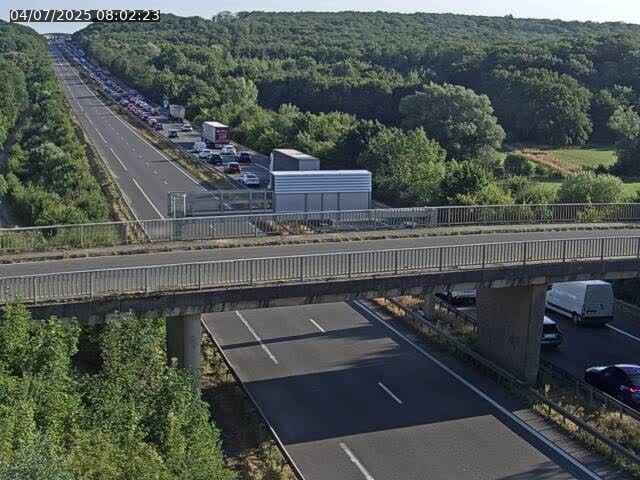 Caméra autoroute France - A31, Zoufftgen direction Luxembourg-ville, à la frontière entre la France et le Luxembourg