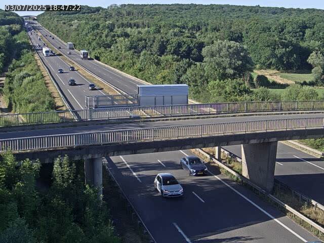 Caméra autoroute France - A31, Zoufftgen direction Luxembourg-ville, à la frontière entre la France et le Luxembourg