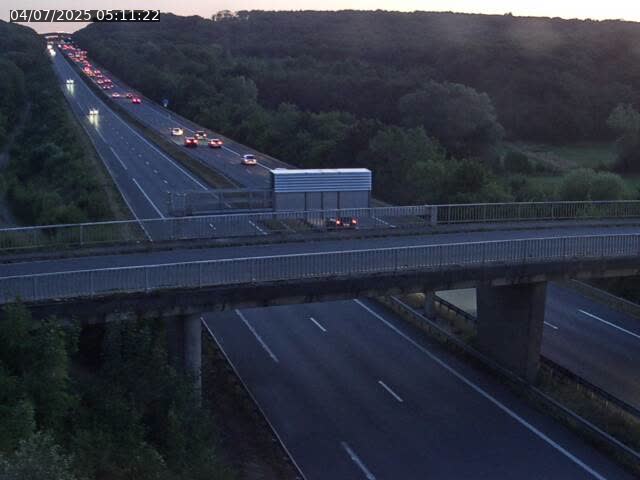 Caméra autoroute France - A31, Zoufftgen direction Luxembourg-ville, à la frontière entre la France et le Luxembourg
