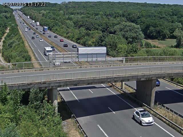 Caméra autoroute France - A31, Zoufftgen direction Luxembourg-ville, à la frontière entre la France et le Luxembourg
