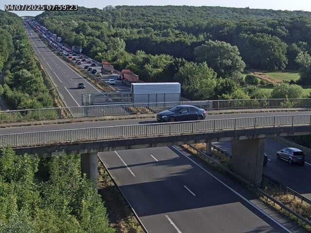 <h2>Caméra autoroute France - A31, Zoufftgen direction Luxembourg-ville, à la frontière entre la France et le Luxembourg</h2>