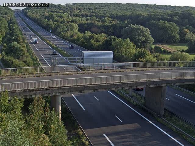 Caméra autoroute France - A31, Zoufftgen direction Luxembourg-ville, à la frontière entre la France et le Luxembourg