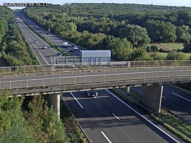 Caméra autoroute France - A31, Zoufftgen direction Luxembourg-ville, à la frontière entre la France et le Luxembourg