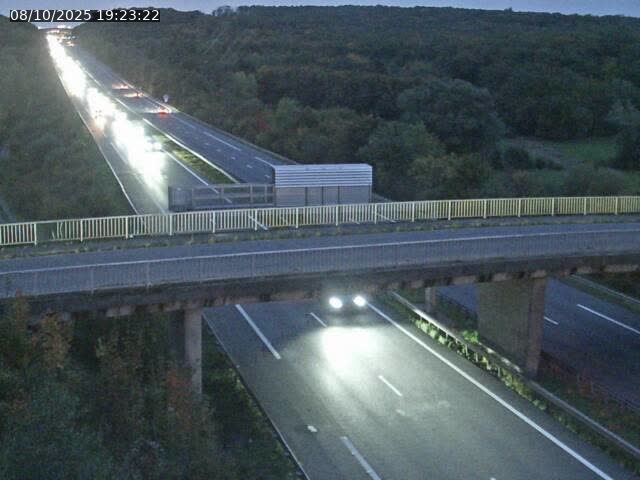 Caméra autoroute France - A31, Zoufftgen direction Luxembourg-ville, à la frontière entre la France et le Luxembourg