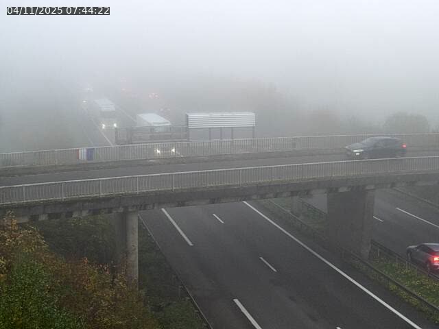 Caméra autoroute France - A31, Zoufftgen direction Luxembourg-ville, à la frontière entre la France et le Luxembourg