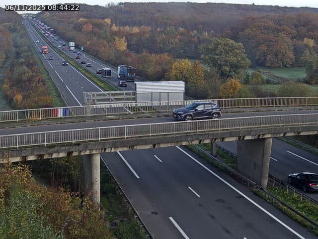 Caméra autoroute France - A31, Zoufftgen direction Luxembourg-ville, à la frontière entre la France et le Luxembourg