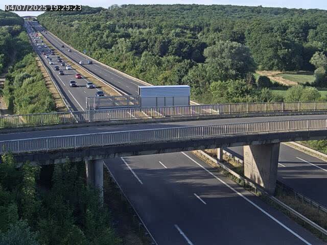 Caméra autoroute France - A31, Zoufftgen direction Luxembourg-ville, à la frontière entre la France et le Luxembourg