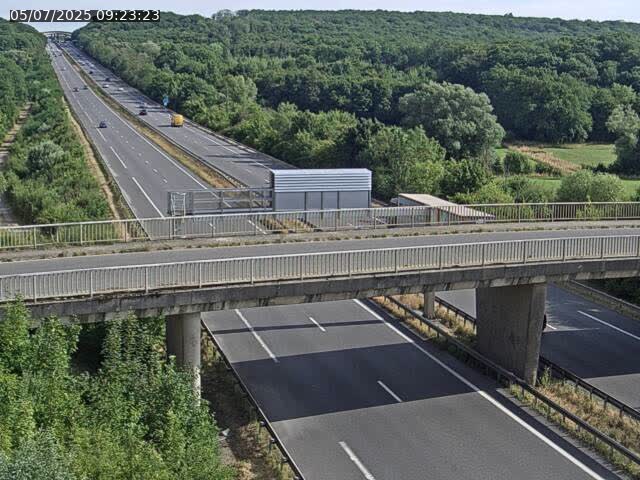 Caméra autoroute France - A31, Zoufftgen direction Luxembourg-ville, à la frontière entre la France et le Luxembourg