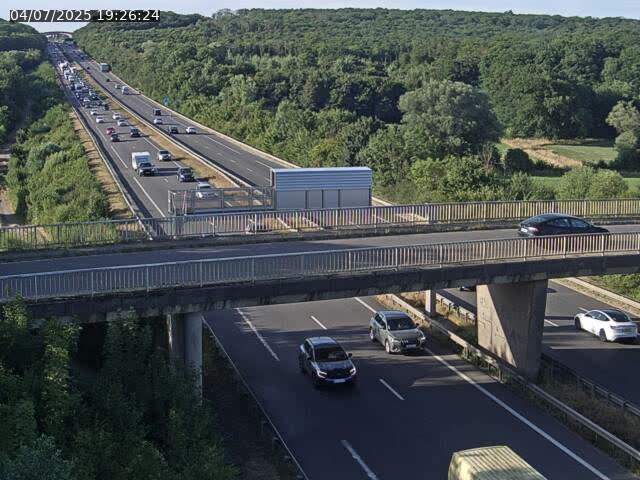 Caméra autoroute France - A31, Zoufftgen direction Luxembourg-ville, à la frontière entre la France et le Luxembourg