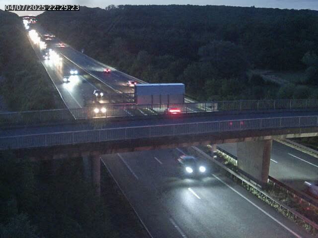 Caméra autoroute France - A31, Zoufftgen direction Luxembourg-ville, à la frontière entre la France et le Luxembourg