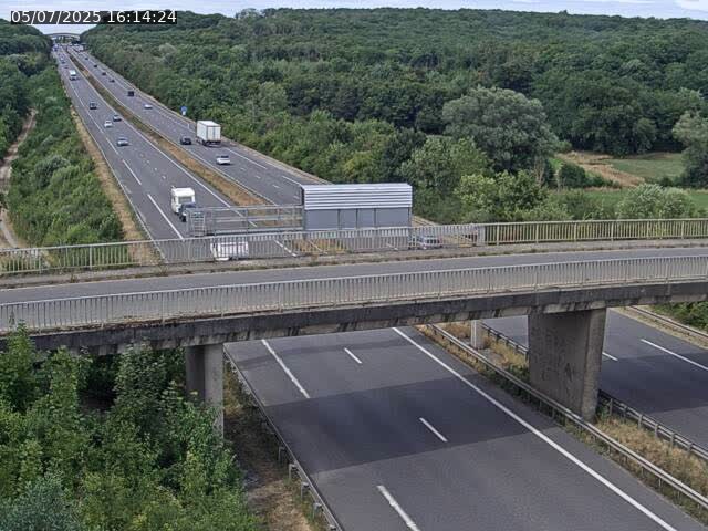 Caméra autoroute France - A31, Zoufftgen direction Luxembourg-ville, à la frontière entre la France et le Luxembourg