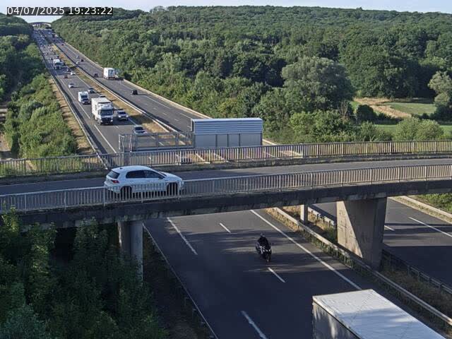 Caméra autoroute France - A31, Zoufftgen direction Luxembourg-ville, à la frontière entre la France et le Luxembourg