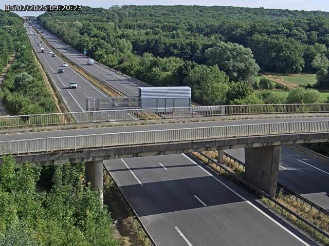 Caméra autoroute France - A31, Zoufftgen direction Luxembourg-ville, à la frontière entre la France et le Luxembourg