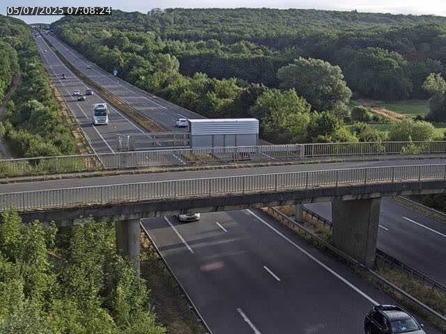 Caméra autoroute France - A31, Zoufftgen direction Luxembourg-ville, à la frontière entre la France et le Luxembourg