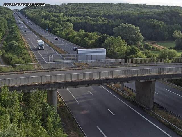 Caméra autoroute France - A31, Zoufftgen direction Luxembourg-ville, à la frontière entre la France et le Luxembourg
