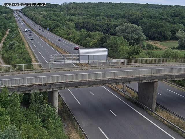 Caméra autoroute France - A31, Zoufftgen direction Luxembourg-ville, à la frontière entre la France et le Luxembourg