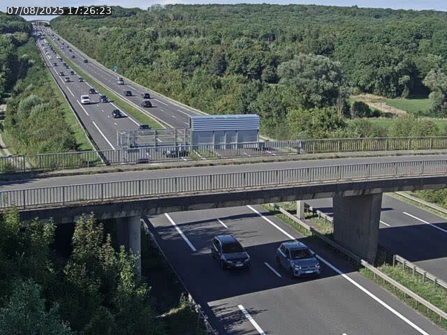 Caméra autoroute France - A31, Zoufftgen direction Luxembourg-ville, à la frontière entre la France et le Luxembourg