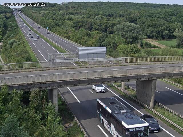 Caméra autoroute France - A31, Zoufftgen direction Luxembourg-ville, à la frontière entre la France et le Luxembourg