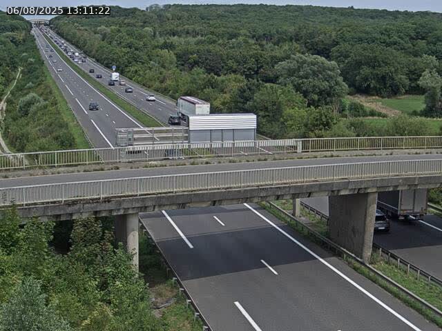 Caméra autoroute France - A31, Zoufftgen direction Luxembourg-ville, à la frontière entre la France et le Luxembourg