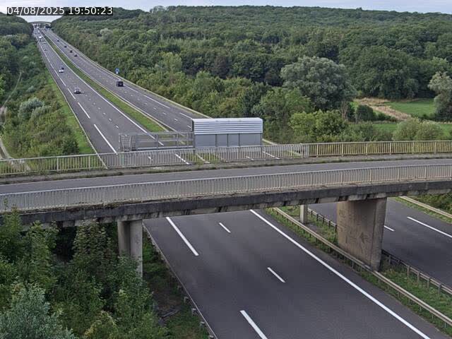 Caméra autoroute France - A31, Zoufftgen direction Luxembourg-ville, à la frontière entre la France et le Luxembourg