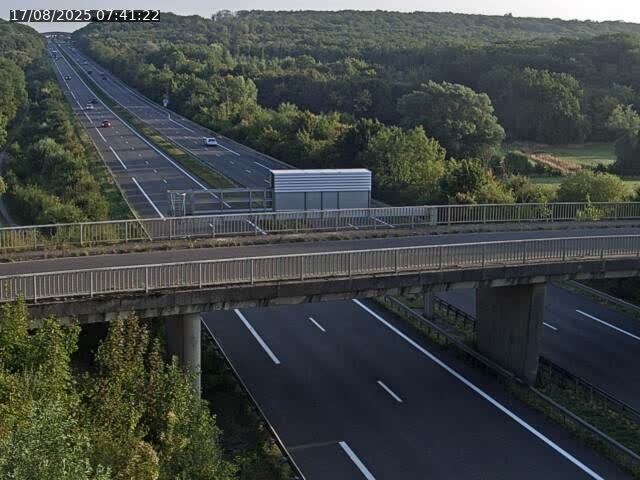 Caméra autoroute France - A31, Zoufftgen direction Luxembourg-ville, à la frontière entre la France et le Luxembourg