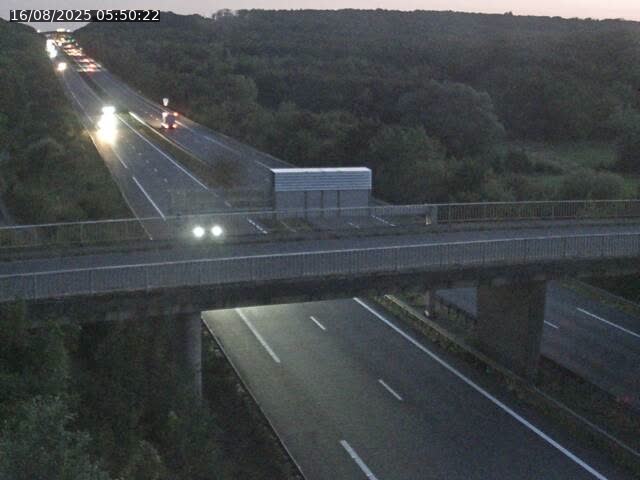 Caméra autoroute France - A31, Zoufftgen direction Luxembourg-ville, à la frontière entre la France et le Luxembourg